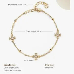 NEW 18K?Gold Plated Elegant Gold Bracelet with Intricate Design
